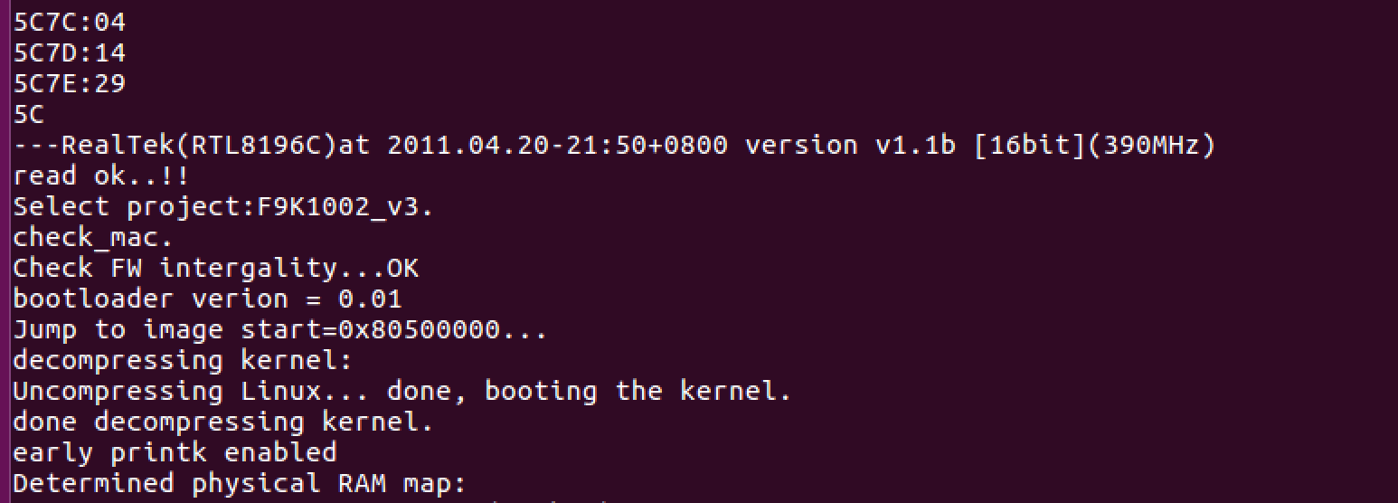 Accessing and dumping firmware through UART